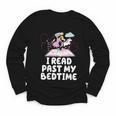 I Read Past My Bedtime Reading Unicorn Book Lover Youth Long Sleeve Tee