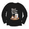 Read S'More Books Camping Outdoors Reading Campfire Smores Youth Long Sleeve Tee