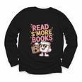 Read S'More Books Camping Outdoors Travel Campfire Smores Youth Long Sleeve Tee