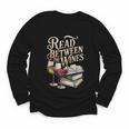 Read Between The Wines Vintage Book Lovers Wine Reading Youth Long Sleeve Tee Read Between The Wines Vintage Book Lovers Wine Reading Youth Long Sleeve Tee