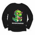 Readasaurus Reading Dinosaur Book Reader Bookworm Youth Long Sleeve Tee Readasaurus Reading Dinosaur Book Reader Bookworm Youth Long Sleeve Tee