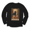 The Reader Cat Book Reading Halloween Tarot Card Youth Long Sleeve Tee