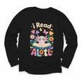 Reading Axolotl Book Lover Wildflowers Youth Long Sleeve Tee Reading Axolotl Book Lover Wildflowers Youth Long Sleeve Tee
