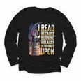 Reading Bookish Dragon Fantasy Youth Long Sleeve Tee