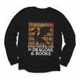 Reading Dragon Easily Distracted By Dragons And Books Youth Long Sleeve Tee Reading Dragon Easily Distracted By Dragons And Books Youth Long Sleeve Tee