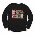 Reading Is My Favorite Sport Retro Groovy Book Lovers Youth Long Sleeve Tee Reading Is My Favorite Sport Retro Groovy Book Lovers Youth Long Sleeve Tee