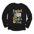 Reading Hobby Bookshelves Library Fueled By Books And Tea Youth Long Sleeve Tee Reading Hobby Bookshelves Library Fueled By Books And Tea Youth Long Sleeve Tee