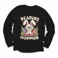 Reading Makes You Hoppier Bunny Book Fans Toddler Kid Youth Long Sleeve Tee Reading Makes You Hoppier Bunny Book Fans Toddler Kid Youth Long Sleeve Tee