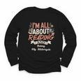 Reading And Motorcycle Life For Bikers Who Love Books Youth Long Sleeve Tee