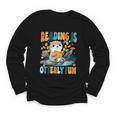 Reading Is Otterly Fun Sea Otter Book Lover Bookworm Youth Long Sleeve Tee