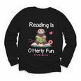 Reading Is Otterly Fun Sea Otter Book Loving Librarian Youth Long Sleeve Tee Reading Is Otterly Fun Sea Otter Book Loving Librarian Youth Long Sleeve Tee