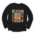 Reading Is My Therapy Book Lover Youth Long Sleeve Tee