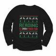 Reading Is Snow Much Fun Winter Bookworm Reading Book Lovers Youth Long Sleeve Tee