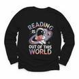 Reading Is Out Of This World Space Book Lover Youth Long Sleeve Tee
