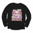 Readsalotl Axolotl Reading Book Bookworm Youth Long Sleeve Tee
