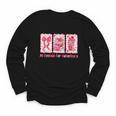 Retro Coquette Bow All Booked For Valentines Book Lover Cute Youth Long Sleeve Tee