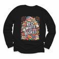 Retro Floral Red & Booked Library Reading 4th Of July Youth Long Sleeve Tee Retro Floral Red & Booked Library Reading 4th Of July Youth Long Sleeve Tee