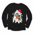 Retro Ghost Reading Book With Cat Bookish Club Christmas Men Women Kids Youth Long Sleeve Tee Retro Ghost Reading Book With Cat Bookish Club Christmas Men Women Kids Youth Long Sleeve Tee