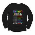 Retro Librarian Book Reader Library Book Reading Youth Long Sleeve Tee