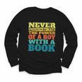 Retro Never Underestimate The Power Of a Boy With a Book Youth Long Sleeve Tee