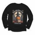 Salem Witch Book Club All Witches Welcome Halloween Reading Youth Long Sleeve Tee