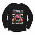 School Secretary Read Books And Know Things Flowers Flamingo Youth Long Sleeve Tee