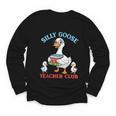 Silly Goose With Books Teacher Club School Educator Youth Long Sleeve Tee Silly Goose With Books Teacher Club School Educator Youth Long Sleeve Tee