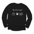 Simple Needs Coffee Paw & Books Reading Graphic Book Lovers Youth Long Sleeve Tee Simple Needs Coffee Paw & Books Reading Graphic Book Lovers Youth Long Sleeve Tee