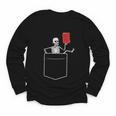 Skeleton Books Read Book Reading Librarian Across America Youth Long Sleeve Tee