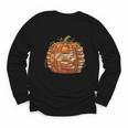 Smart Book Pumpkin Retro Fall Teacher Reading Halloween Youth Long Sleeve Tee Smart Book Pumpkin Retro Fall Teacher Reading Halloween Youth Long Sleeve Tee