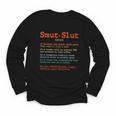 Smut Slut Sayings Definition Sarcastic Book Lover Youth Long Sleeve Tee