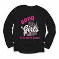 Smutty Book Merch Good Girls Read Dirty Books Smut Readers Youth Long Sleeve Tee