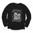 Snow Is Falling Books Are Calling Winter Reading Youth Long Sleeve Tee