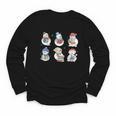 Snowman Reading Book Santa Christmas Bookish Teacher Youth Long Sleeve Tee Snowman Reading Book Santa Christmas Bookish Teacher Youth Long Sleeve Tee