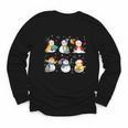 Snowman Reading Books Teacher Christmas Librarian Bookworm Youth Long Sleeve Tee