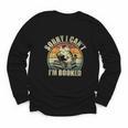 Sorry I Can't I'm Booked Reading For Cat Lover For Men Women Youth Long Sleeve Tee