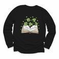 St Patricks Day Book Lover Librarian Reading Saint Pattys Youth Long Sleeve Tee