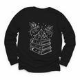 Stack Of Books And Dragons Bookworm Fantasy Books Lover Youth Long Sleeve Tee