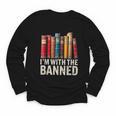 Support Banned Books Freedom I'm With The Banned Youth Long Sleeve Tee