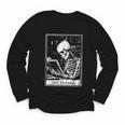 Tarot Card Shirt The Reader Tarot Skeleton Reading Book Youth Long Sleeve Tee Tarot Card Shirt The Reader Tarot Skeleton Reading Book Youth Long Sleeve Tee