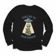 Teacher Alien Books UFO Reading Take Me To Your Reader Youth Long Sleeve Tee