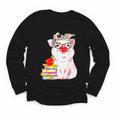 Teacher Pig Cute Farm Animal Book Lover School Student For Men Women Kids Youth Long Sleeve Tee Teacher Pig Cute Farm Animal Book Lover School Student For Men Women Kids Youth Long Sleeve Tee