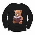 Teddy Bear Reading a Book Youth Long Sleeve Tee Teddy Bear Reading a Book Youth Long Sleeve Tee