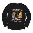 That's What I Do I Read Books And Forget Things Love Books Youth Long Sleeve Tee