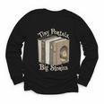 Tiny Portals Big Stories Book Nook Fantasy Gateway Youth Long Sleeve Tee Tiny Portals Big Stories Book Nook Fantasy Gateway Youth Long Sleeve Tee