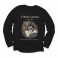 Tired Moms Book Club Dark Floral Coffee Skeleton Youth Long Sleeve Tee