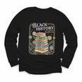 History Month Books Retro Black African Teacher Women Youth Long Sleeve Tee