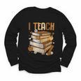 History Month I Teach Melanin Book Black Teacher Youth Long Sleeve Tee