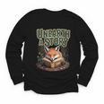 Unearth A Story Fox Reads a Book Youth Long Sleeve Tee