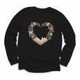 Vintage Book Lover Valentine Heart Youth Long Sleeve Tee